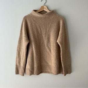 Vince boiled cashmere funnel neck sweater